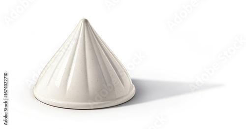 Wallpaper Mural ceramic cone figure, perfect for educational materials, geometry lessons, 3D modeling, product design mockups, and abstract backgrounds Torontodigital.ca