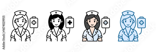 Blood Donors Icon Set Multiple Style Collection