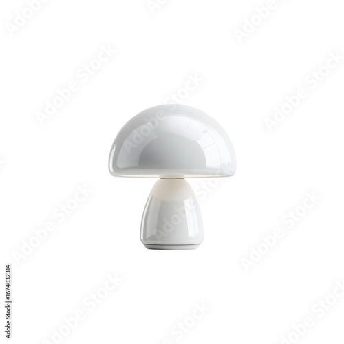 Modern White Mushroom Shaped Table Lamp - Elegant Home Decor Lighting
