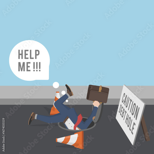 Business man with beard as Arabic business man vector illustration design