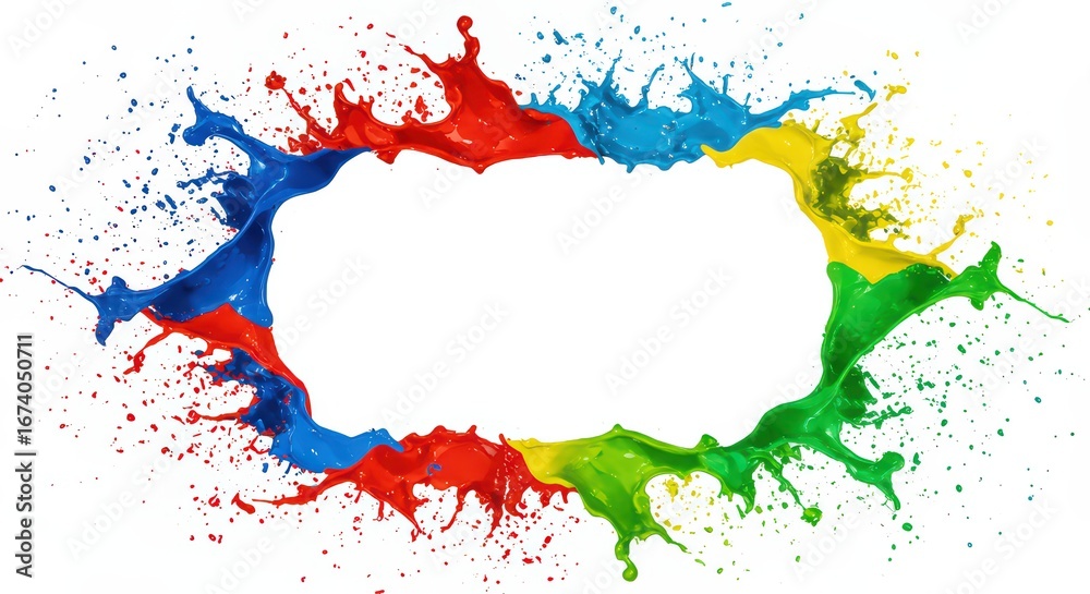 Obraz premium Colorful Splash Paint Explosion