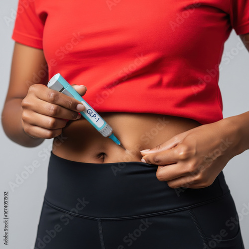 GLP-1 injection with a pen device, for health management, weight control, and diabetes care