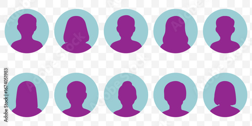Simple Gray Avatar Icons Representing Male And Female Profiles. Vector Minimalist Design With A Professional Touch