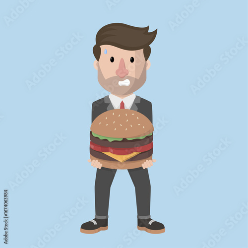 Business Man concept for advertising design with vector illustration Design