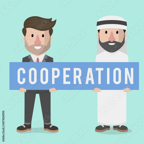 Business Man concept for advertising design with vector illustration Design