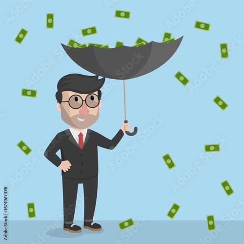 Business Man concept for advertising design with vector illustration Design