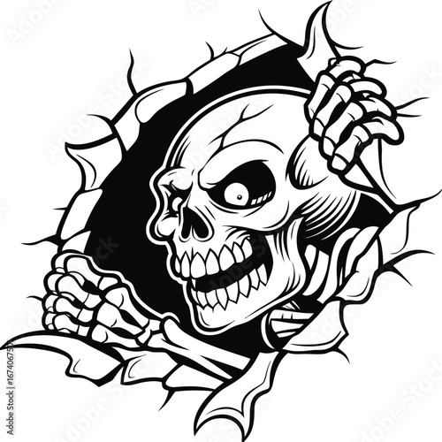 Human Skeleton vector, Skeleton vector design, Human Skeleton head vector design files