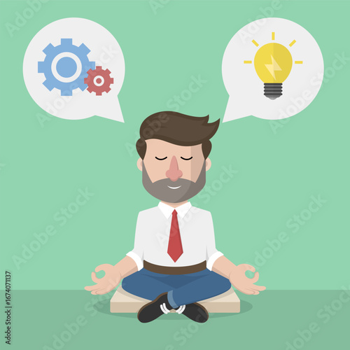 Business Man concept for advertising design with vector illustration Design