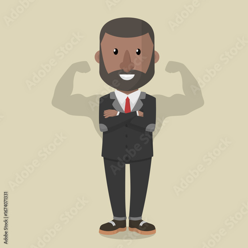 Business Man concept for advertising design with vector illustration Design
