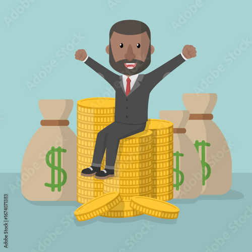 Business Man concept for advertising design with vector illustration Design