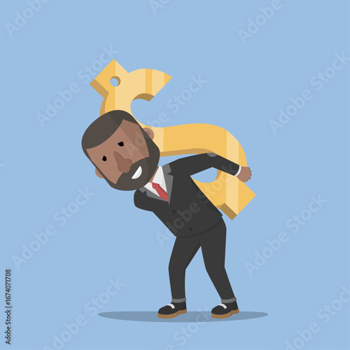 Business Man concept for advertising design with vector illustration Design