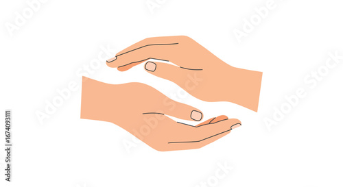 Hands cupped together in a gentle gesture of care and support