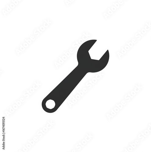 2D Settings wrench icon