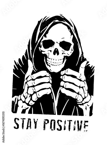 Grim reaper giving thumbs up