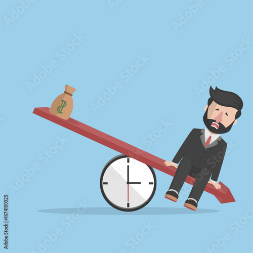 Business Man design Concept Vector Illustration Design with Flat Color Cartoon