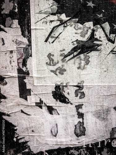 Grunge Revival: Evocative Textural Harmony in Old Poster-Inspired Backgrounds