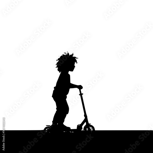 silhouette of a girl