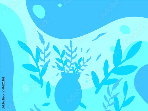 poster wallpaper illustration flower floral leaves leaf traditional flat woman free calm girl colorfull drawing boho