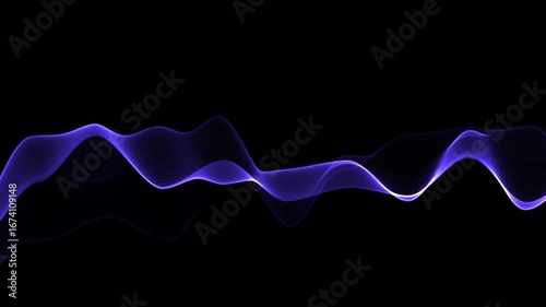 Wallpaper Mural Neon light wave animation with glowing futuristic abstract visuals. Suitable for event displays, modern advertising, digital art, and multimedia presentations. Torontodigital.ca
