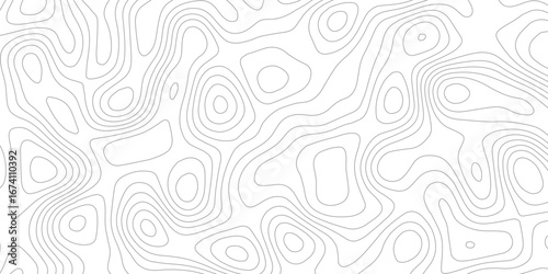 Background of the grey white topographic map. Topographic lines, contour background. topo map texture. Dense lines, Background of the topographic map. Topographic lines texture.