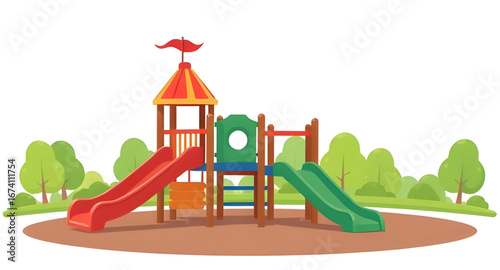 kids playground icon, play structure vector, park recreational area icon, swing set flat icon, slides and jungle gym vector, outdoor children activity icon, toddler play area illustration, sandbox pla