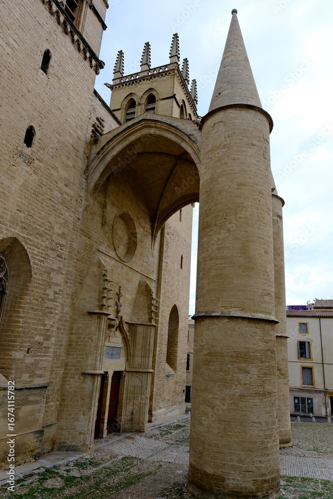 Fototapeta premium Church of saint pierre, montpellier, france 