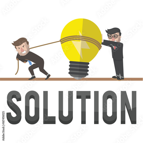 Business Concept advertisning Banner Vector Illustration