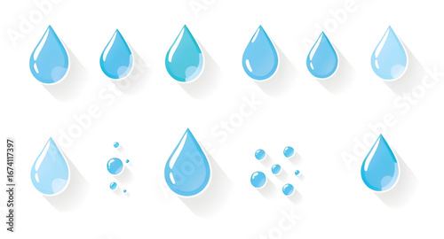 cartoon water drops, blue droplet set, abstract water drops, liquid splash drops, glossy aqua drops, droplet icon set, pure water drops, water moisture drops, 3D water droplet, water drops pack, clear