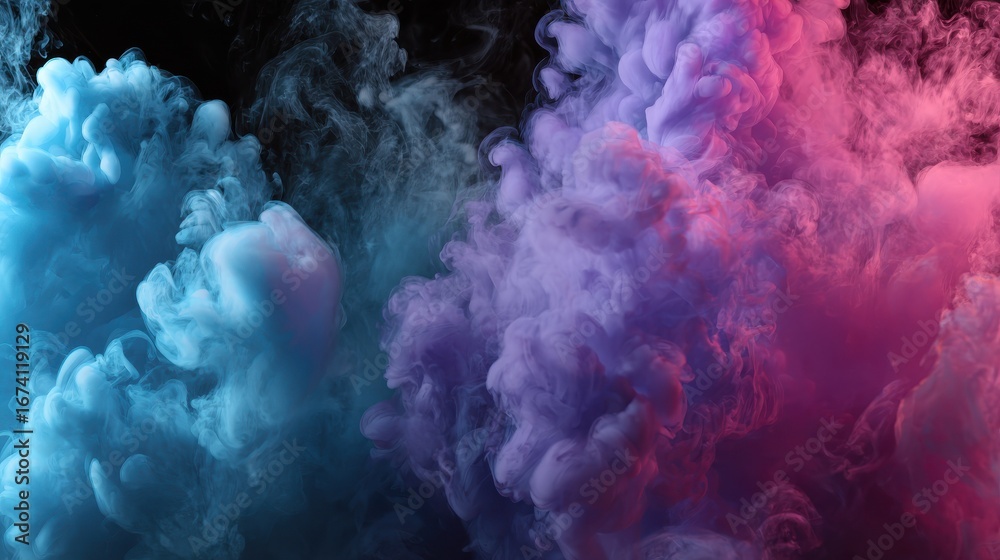 Fototapeta premium creative colorful smoke backdrop no logos no brands ar 169