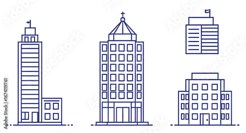 vector illustration of building