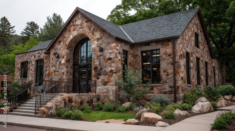 Fototapeta premium public library in taylors falls minnesota no logos no brands ar 169