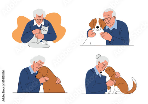 Elderly companionship and the joy of pet ownership promoting well-being and happiness in senior years