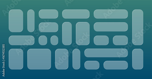 vector text box for any text with box with glass design