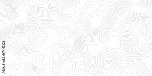 Abstract minimal The pattern discovery vector topo map. creative discovery White wave grid stripe line map topography. vector geographic contour mounted map background.	
