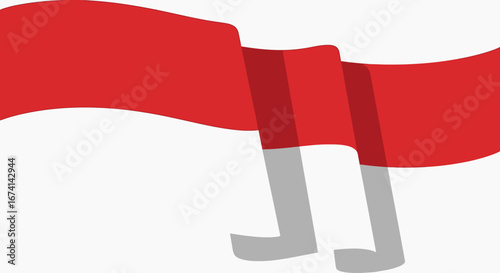 Majestic Indonesian Flag Illustration A Symbol of National Pride and Identity