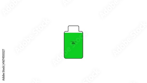 Bright green disposable vape pen with white mouthpiece and handle on a white background