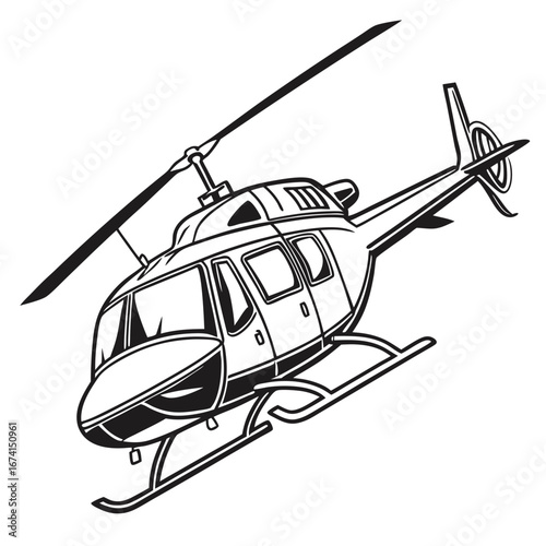 military helicopter vector