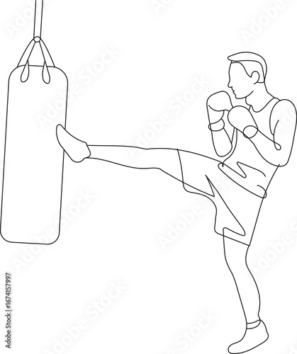 illustration of a boxer