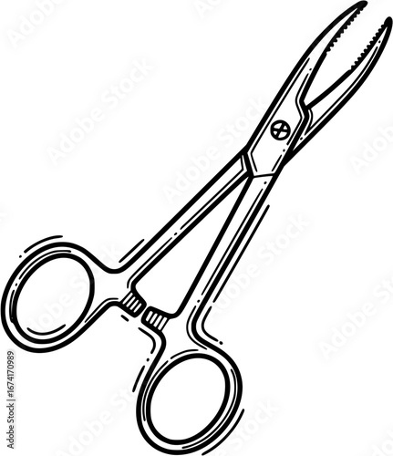 scissors isolated on white background