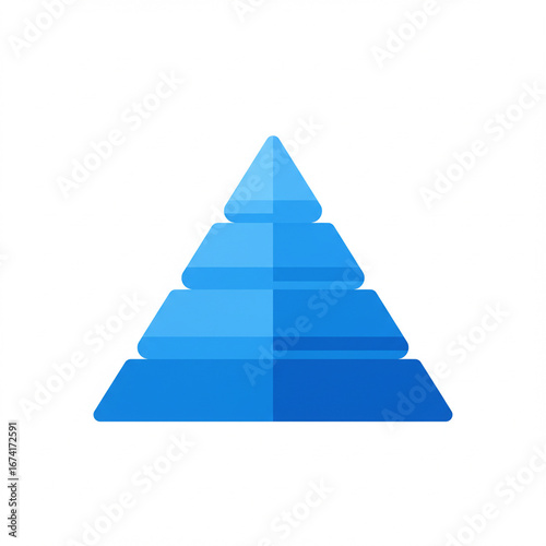 2D Pyramid Chart Icon