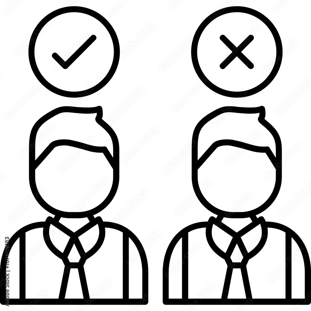 Obraz premium Candidates Icon