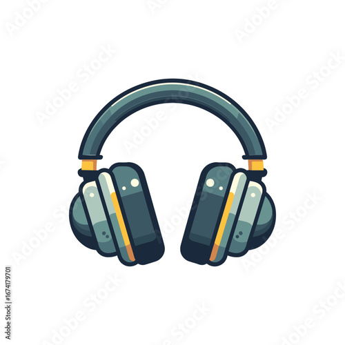 Colorful modern headphones on a white background, showcasing design and style for music lovers