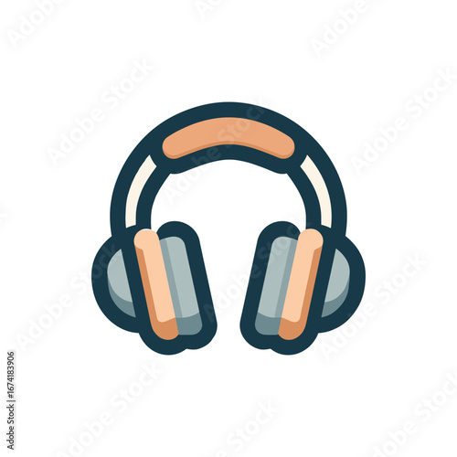 Stylish headphones on a clean background, ideal for music lovers and audio enthusiasts