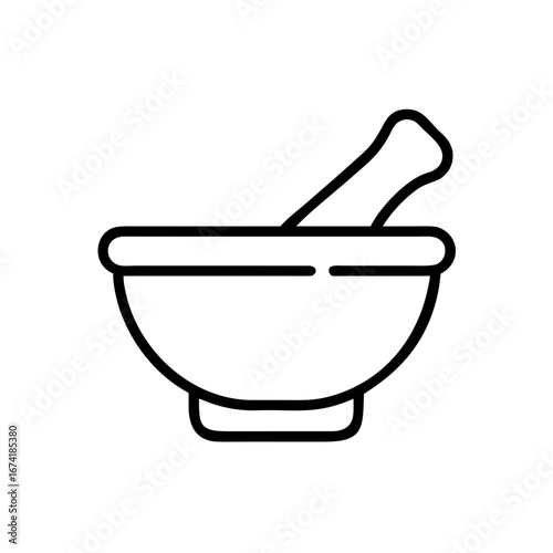 mortar with pestle