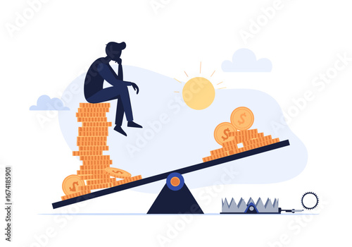 The careful consideration of financial gains and potential losses and dangers associated with wealth accumulation and risk management strategies