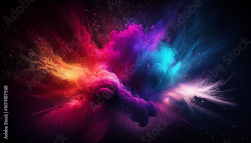 neon black creative cosmic white abstract colorful speed smoke energy color splash motion powder red texture explode pink space colours design cosmos blue paint dust frame wallpaper background