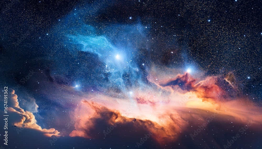 Obraz premium cosmic nebula image