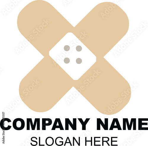 Creative Healthcare Bandage Logo Design for Medical Businesses and Organizations