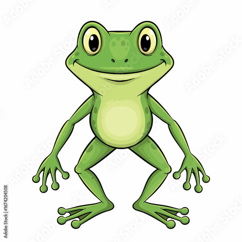 frog, cartoon, animal, illustration, amphibian, vector, green, cute, toad, happy, nature, character, funny, fun, art, smile, drawing, wildlife, alien, smiling, eye, cheerful, comic, sitting, water