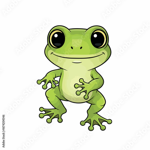 frog, cartoon, animal, illustration, amphibian, vector, green, cute, toad, happy, nature, character, funny, fun, art, smile, drawing, wildlife, alien, smiling, eye, cheerful, comic, sitting, water